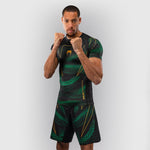 Rashguard Venum Matupa manches courtes Noir-vert 