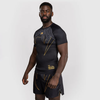 Rashguard Venum Serpenti korte mouwen Zwart 