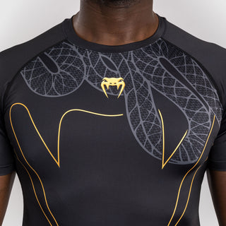 Rashguard Venum Serpenti korte mouwen Zwart 