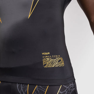 Rashguard Venum Serpenti korte mouwen Zwart 