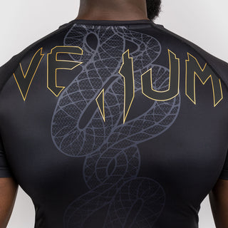Rashguard Venum Serpenti korte mouwen Zwart 