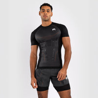 Rashguard Venum Technical 3.0 korte mouwen grafiet