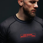 Rashguard Manto Fighting manches courtes Noir