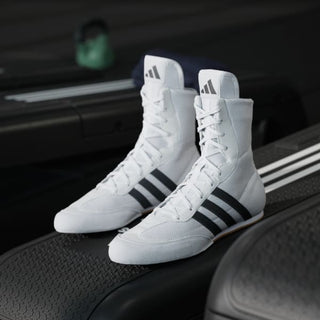 Scarpe da Boxe Adidas Box Hog 2 Bianco-nero-Combat Arena