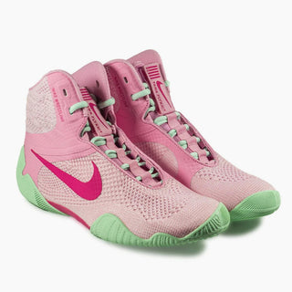 Scarpe da Lotta-Wrestling Nike Tawa Rosa-verde-Combat Arena