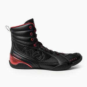 Boksschoenen RSX-Guerrero Deluxe Zwart-rood-Combat Arena