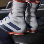 Boksschoenen Adidas Box Hog 4 Wit-blauw 