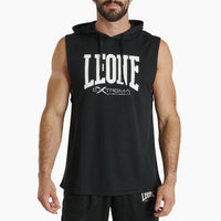Mouwloos vest met capuchon Leone Logo ABX120 Zwart 