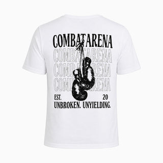 T-shirt Combat Arena Unbroken Bianco-Combat Arena