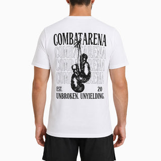 T-shirt Combat Arena Unbroken Bianco-Combat Arena