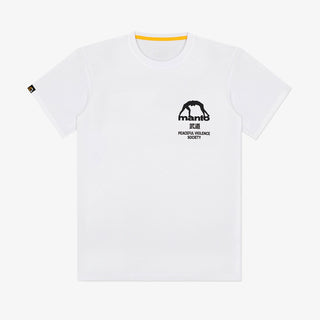 T-shirt Manto Society Bianco-Combat Arena