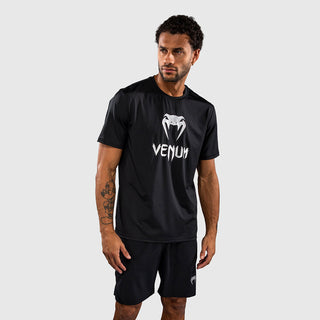 T-shirt Venum Classic Dry Tech Nero-argento-Combat Arena
