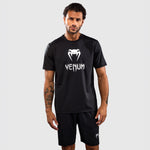 T-shirt Venum Classic Dry Tech Nero-argento-Combat Arena