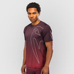 T-shirt Venum Dry Tech Giant Shift Nero-rosso-Combat Arena