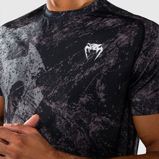 T-shirt Venum Rage & Workout Dry Tech Nero-grigio-Combat Arena