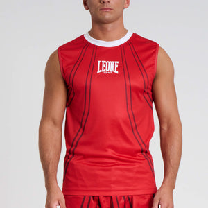 T-shirt tecnica Smanicata WAKO Leone AB995 Rosso-Combat Arena