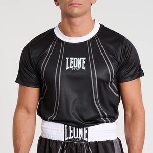 T-shirt tecnica WAKO Leone AB994 Nero-Combat Arena
