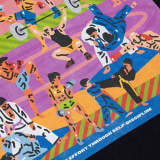 T-shirt Manto Gym 3.0 Zwart 