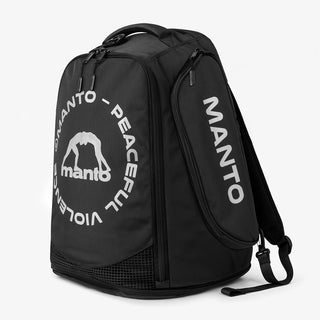 Rugzak Manto CIRCLE Convertible XL Zwart-Zilver reflecterend-Combat Arena