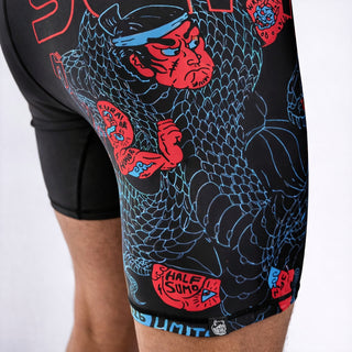 Shorts à compression Half Sumo Black Mamba Neon 