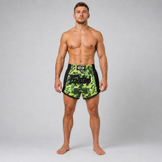 Shorts kick-thai Fairtex BS1710 Camouflage Vert