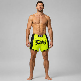 Shorts kick-thai Fairtex BS1706 Citron vert