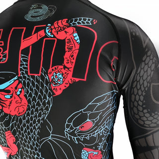 Rashguard Half Sumo Black Mamba Neon manches longues 