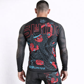 Rashguard Half Sumo Black Mamba Neon manches longues 