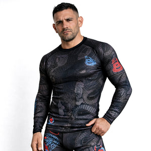 Rashguard Half Sumo Black Mamba Neon lange mouwen 